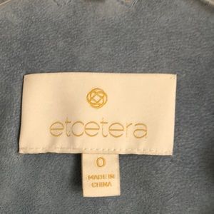 Light blue suede jacket from Etcetera. Never worn!
